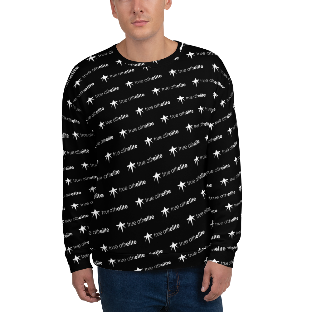 true athelite - Black and White Elite Pattern Sweatshirt