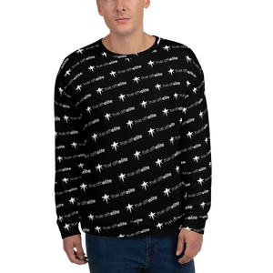 true athelite - Black and White Elite Pattern Sweatshirt